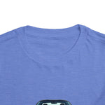 C6 Blue Front View Graphic Toddler T-Shirt Muscle Car Tee