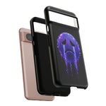 Glitch Sad Face Phone Case, Anime Melt Static Tough Cover