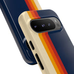Retro Rainbow Stripe Phone Case | Tough Phone Case