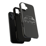 1969 Camaro Black Restomod Front Tough Phone Case Cover Gift