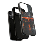 Orange Datsun 240Z on Rainy City Street phone case | Tough Cases