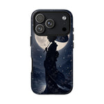 Geisha Parasol Moonlight Art Tough Phone Case