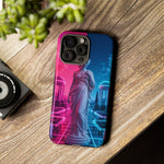 Neon Vaporwave Statue Tough Case | Retro Greek Sculpture Phone Cover