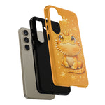 Bearded Dragon Kawaii Crown Art Tough Phone Case