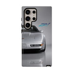 Silver C4 ZR1 Front View phone case | tough case for Vette Drivers