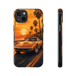 Orange Corvette C3 Stingray Sunset Palms Phone Case