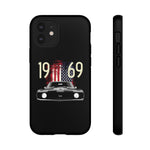 1969 Camaro SS American Flag Tough Phone Case Cover Gift Art