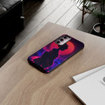Neon Geisha Silhouette Phone Case | Tough Cover