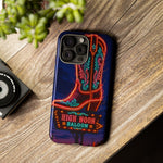 Neon Cowboy Boot phone case | High Noon Saloon design