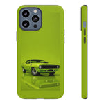Green Cuda Muscle Car phone case for Gear Heads