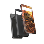 Land Cruiser FJ40 Classic 4x4 Red Rock Canyon Art Tough Phone Case