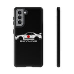 R34 Skyline Japanese Flag Race Car Phone Case | JDM GT-R Tough Cover