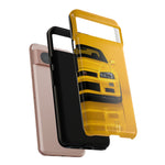 Yellow Skyline Phone Case, R34 GTR 90s JDM Legend Tough Cover for Men Gift