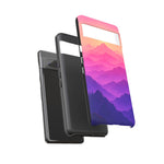 Pastel Mountain Haze Vaporwave Art Tough Phone Case