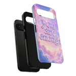 You Are Enough phone case | pastel cloud affirmation protective case