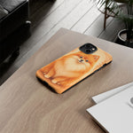 Pomeranian Tiny Fox Fluffy Art Tough Phone Case