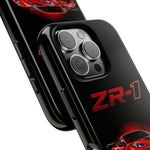 Red ZR1 C8 Phone Case for Chevy Fans, Tough Cover