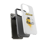 Z06 Corvette Phone Case, Yellow Sketch Reveal Chrome Cover