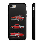 Red 1957 Bel Air Classic Car Phone Case Tough American Multi View