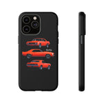1969 Camaro SS Orange Triple View Muscle Car Tough Phone Case
