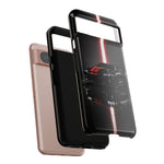 Camaro ZL1 Phone Case, Black Red Racing Stripe Studio Cover, Gift
