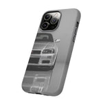 Silver Skyline Phone Case, R34 GTR 90s JDM Legend Tough Cover for Men Gift