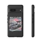 R34 Skyline GT-R Sakura Mountain JDM Tough Phone Case Gift