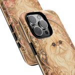 Persian Cat Floral Art Nouveau Tough Phone Case