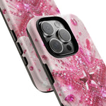 Pink Glitter Star Tough Case | Sparkle Phone Case