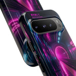 Neon Future Subway Station Tough Phone Case Cover Gift Art