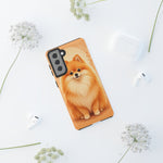 Pomeranian Tiny Fox Fluffy Art Tough Phone Case