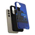 Blue Mustang Art Phone Case, GT500 American Muscle Car Tough Cover for Men