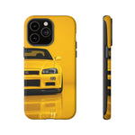 Yellow Skyline Phone Case, R34 GTR 90s JDM Legend Tough Cover for Men Gift