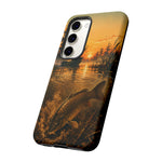 Carp Fishing Phone Case Sunrise Bowfishing Tough Cover Gift