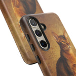 Abyssinian Warm Ticked Portrait Art Tough Phone Case