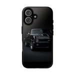 Black 1970 Nova SS Studio Front Tough Phone Case for Muscle Car Fans