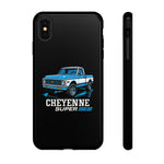Chevy K10 Cheyenne Super Blue Classic Truck Tough Phone Case