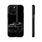 Nova SS Phone Case, Black 68 Muscle Car Silver Stripe Studio Cover