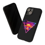 Synthwave Sunset Triangle Phone Case Retro Vaporwave Case