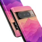 Pastel Mountain Haze Vaporwave Art Tough Phone Case