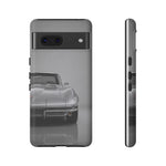 Silver Corvette Art Phone Case, C2 Sting Ray Classic Sports Cover