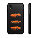 Orange Miura Classic Supercar Tough Phone Case - 3 View