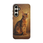 Abyssinian Warm Ticked Portrait Art Tough Phone Case