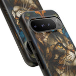 Stained Glass Cat Phone Case, Lead Line Art Cover, Gift