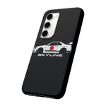 R34 Skyline Japanese Flag Race Car Phone Case | JDM GT-R Tough Cover