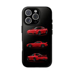 FD RX7 Phone Case Red, Three-View Vector Cover, JDM Gift