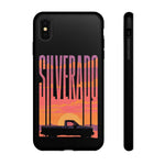 Silverado sunset truck Phone Case | Retro pickup silhouette
