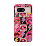Pop Art Lips and Lightning Bolt Phone Case