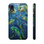 Mahi School Frenzy Phone Case Saltwater Fishing Gift for Anglers