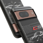 Black C5 Phone Case American Sports Car Tough Cover Gift
